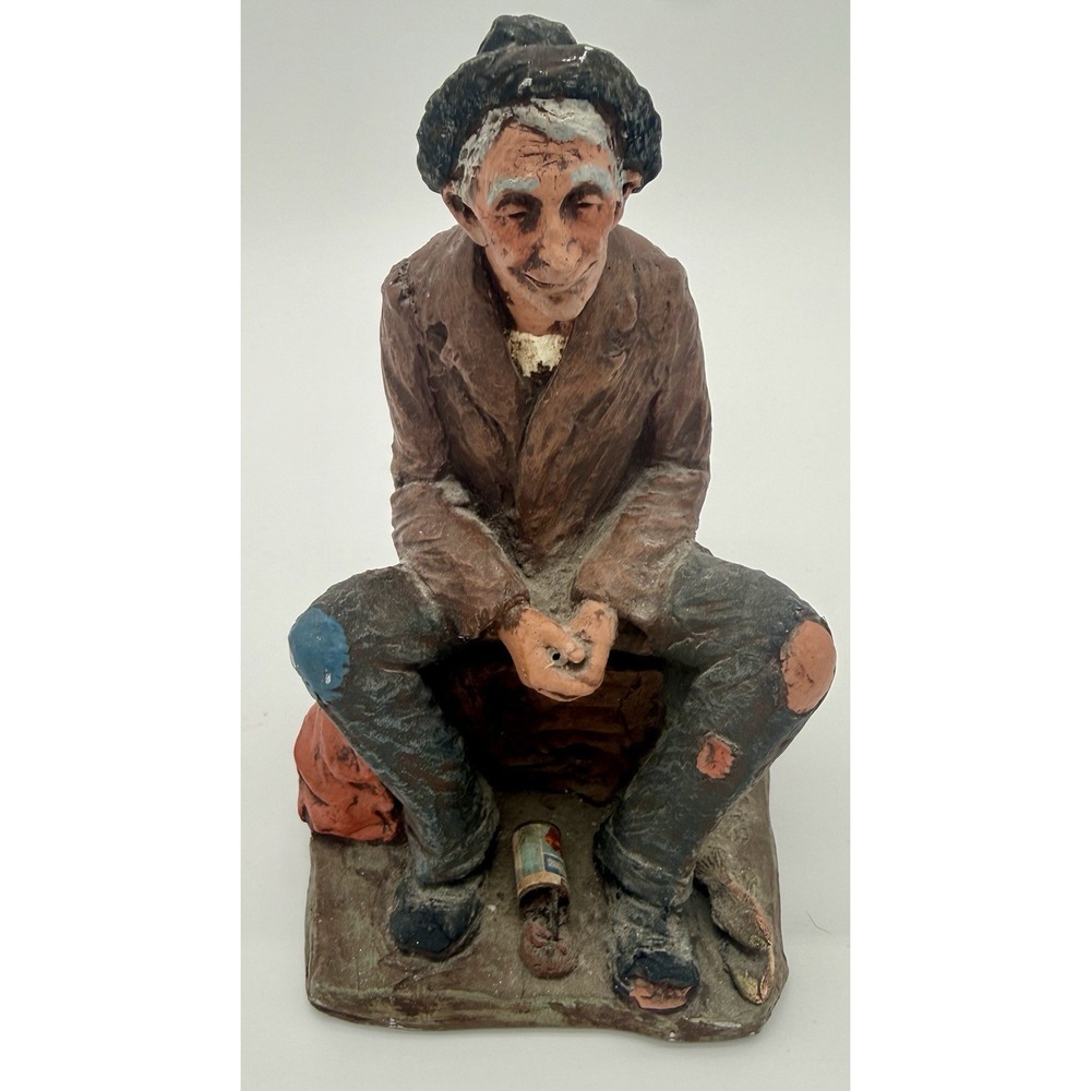 King of the road‎ Figurine Antique Farmhouse Decor Cottage Core Rustic Folk Art